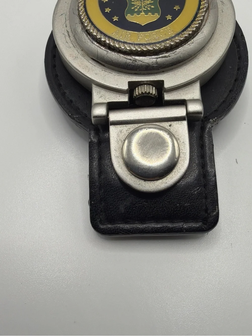 US Air Force Belt/Pocket Watch, Straight Arrow, Japan Quartz, New Battery
